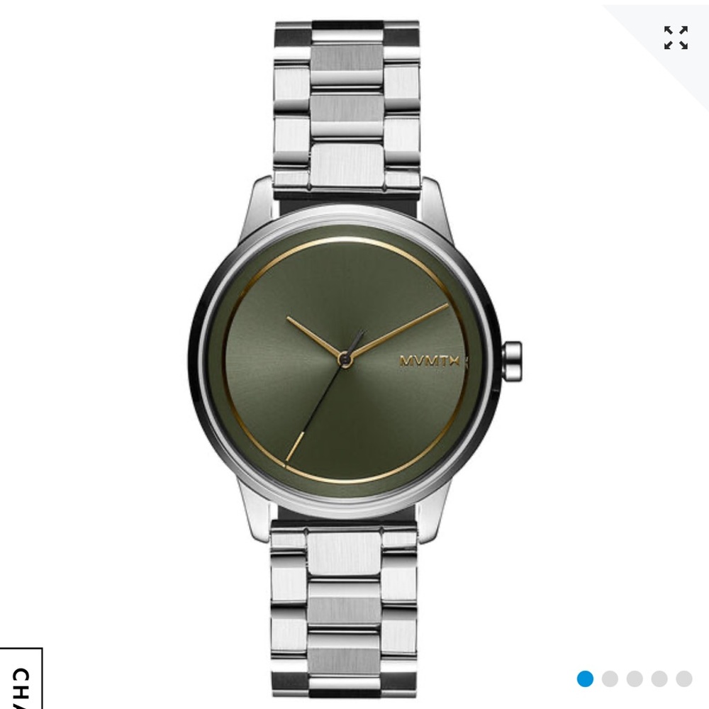 MVMT Unisex Silver Watch with Green Dial - Picture 4 of 5